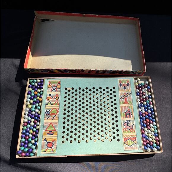 Mosaic Designs for Youngsters 1940 Transogram Art Game Gold Medal Toy Complete! - Picture 8 of 9
